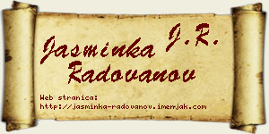 Jasminka Radovanov vizit kartica